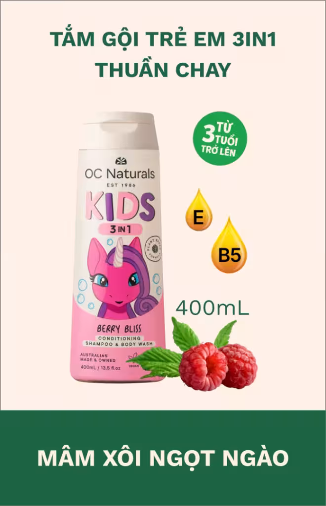 Tắm gội 3in1 cho bé Berry Bliss