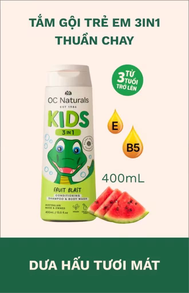 Tắm gội 3in1 cho bé Fruit Blast